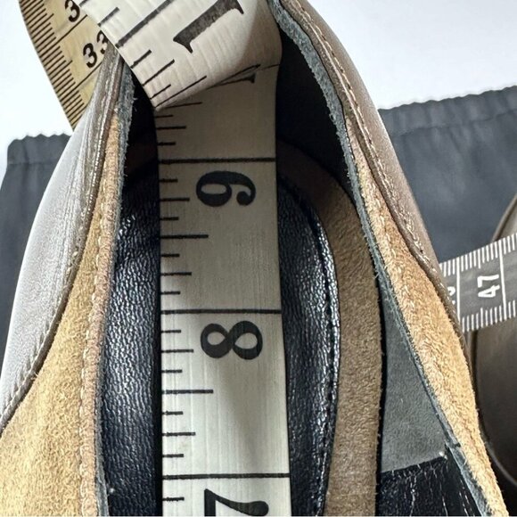 Fendi Women’s Brown Designer Suede Leather Oxford‎ Luxury Ankle Boot EU 37.5 - Picture 14 of 14